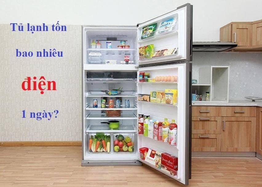 Tủ lạnh tốn bao nhiêu điện 1 ngày
